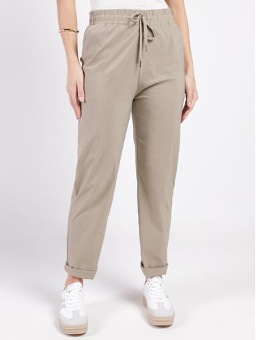 Calça Reta Feminina CAQUI
