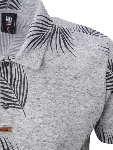 Camisa Linho Manga Curta Masculina PRETO