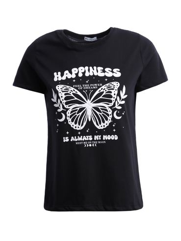 Blusa Manga Curta Feminina PRETO