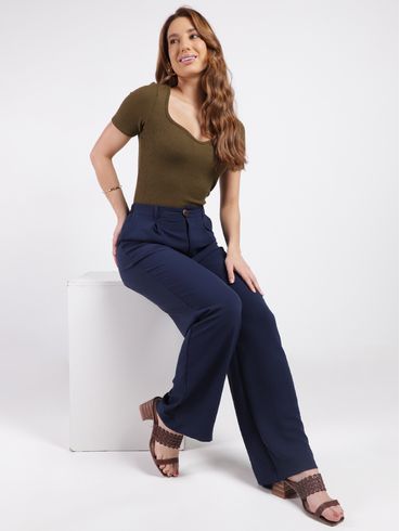 Blusa Manga Curta Feminina VERDE