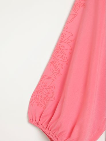 Camisa Viscose Plus Size Feminina CORAL
