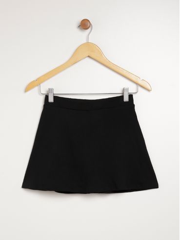 Saia Juvenil Para Menina - PRETO