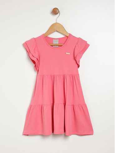 Vestido Infantil Para Menina - CORAL