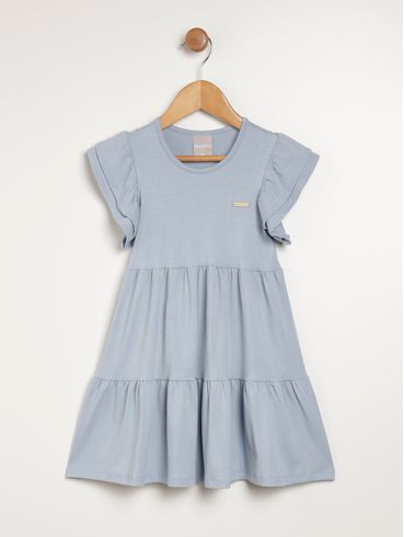 Vestido Infantil Para Menina - AZUL