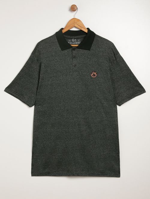 Polo Manga Curta Full Surf Plus Size Masculina VERDE