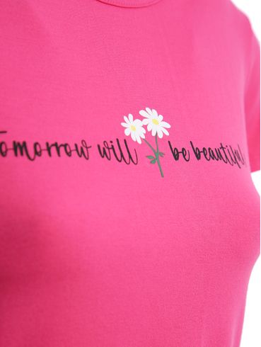 Blusa Manga Curta Feminina PINK