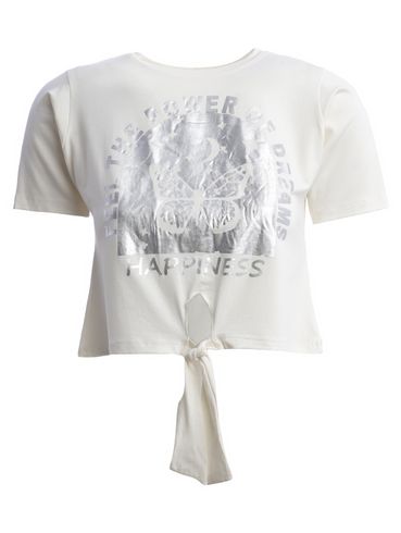 Blusa Manga Curta Feminina OFF WHITE