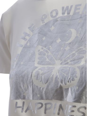 Blusa Manga Curta Feminina OFF WHITE