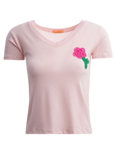 Blusa Manga Curta Feminina ROSA CLARO
