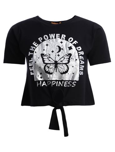 Blusa Manga Curta Feminina PRETO