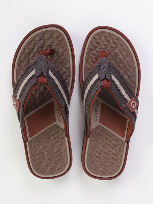 Chinelo Casual Cartago Masculino MARROM