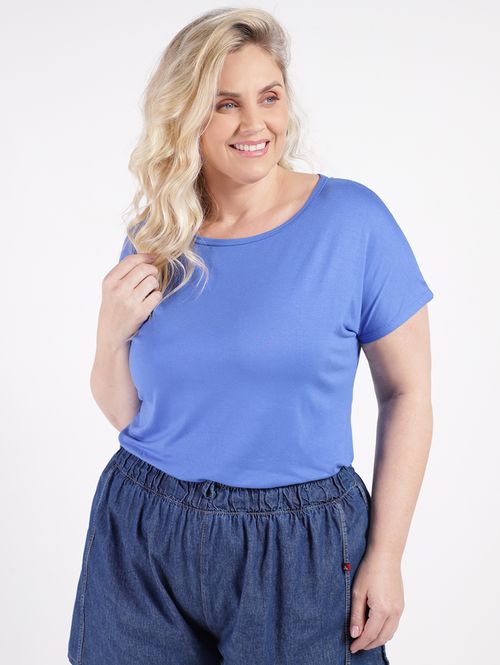 Blusa Manga Curta Autentique Plus Size Feminina Laranja