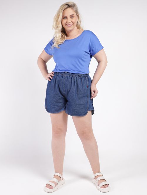 Blusa Manga Curta Autentique Plus Size Feminina Laranja