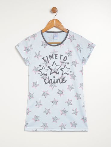 Camisola Juvenil Para Menina - AZUL CLARO