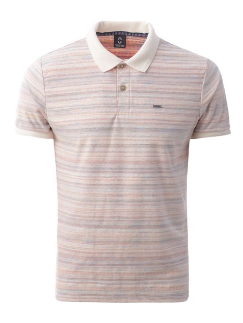 Polo Manga Curta Masculina BEGE