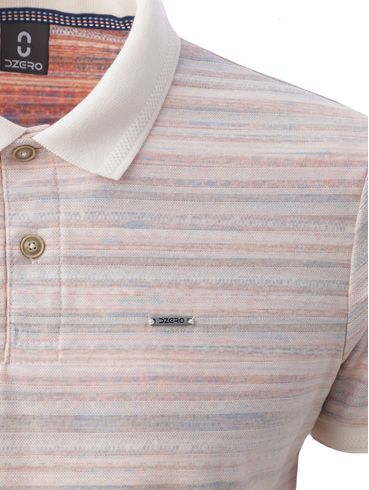 Polo Manga Curta Masculina BEGE