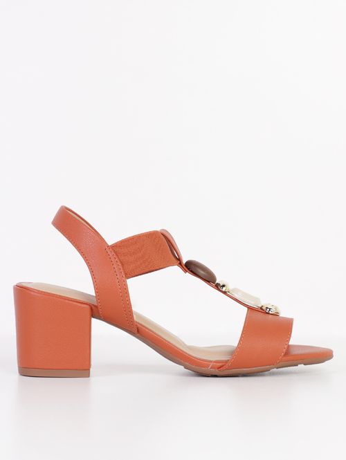 Sandália Com Pedraria Modare Feminina CARAMELO