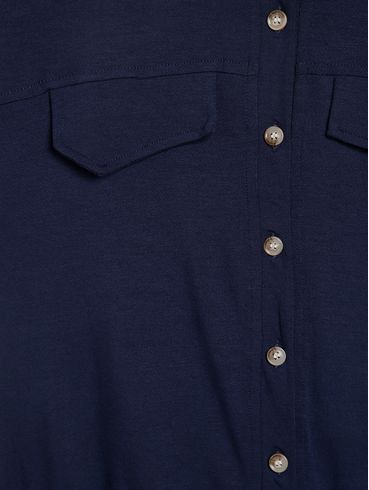 Camisa Manga Curta Autentique Plus  Feminina AZUL