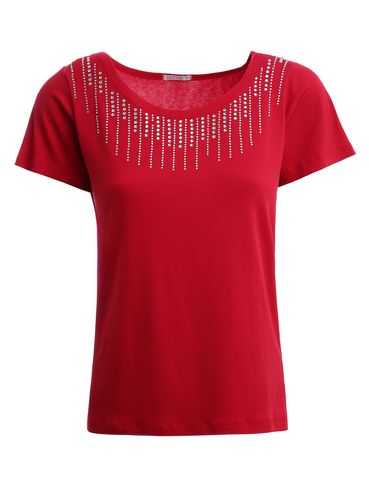 Blusa Manga Curta Feminina VERMELHO