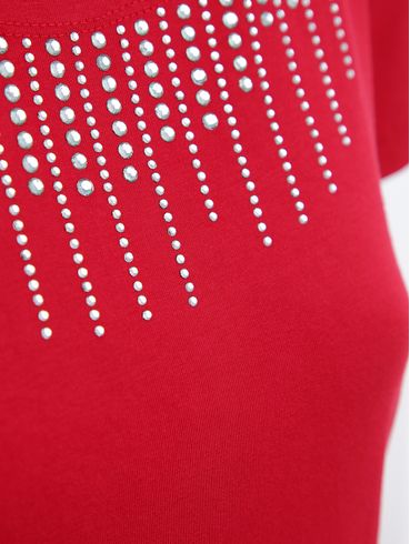 Blusa Manga Curta Feminina VERMELHO
