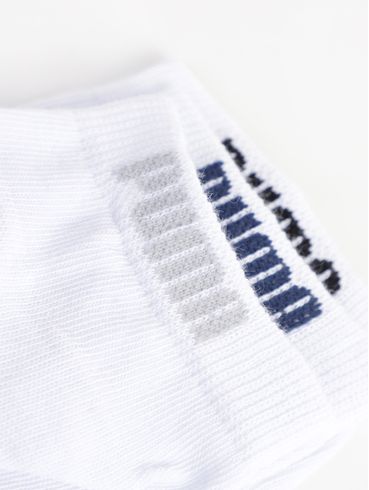 Kit 03 Meias Cano Curto Puma Feminina BRANCO