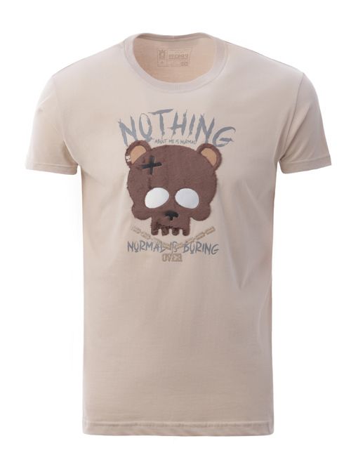 Camiseta Manga Curta Masculina AREIA