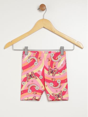 Bermuda Infantil Para Menina - Rosa