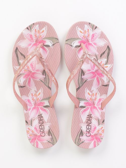 Rasteira Amor Em Flor Ipanema Feminino NUDE