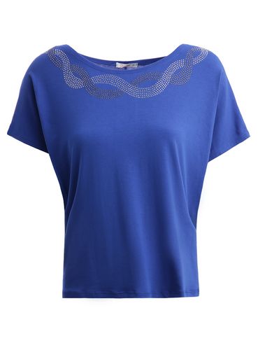 Blusa Manga Curta Feminina AZUL