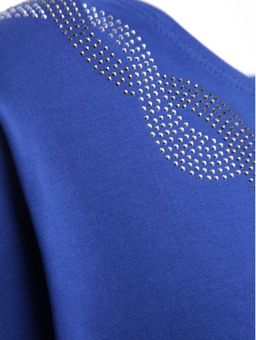 Blusa Manga Curta Feminina AZUL