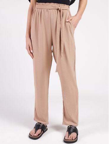 Calça Reta Feminina CAQUI