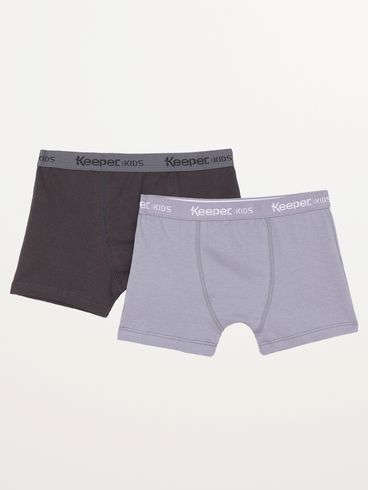 Kit com 02 Cuecas Infantil Para Menino - CHUMBO/CINZA