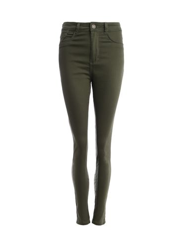 Calça Sarja Skinny Sawary Feminina VERDE