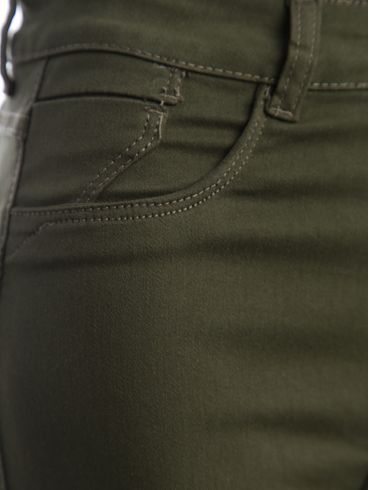Calça Sarja Skinny Sawary Feminina VERDE