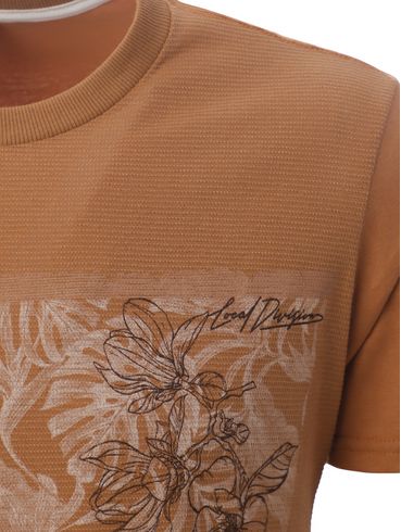 Camiseta Manga Curta Masculina CARAMELO