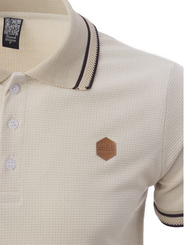 Polo Manga Curta Masculina BEGE