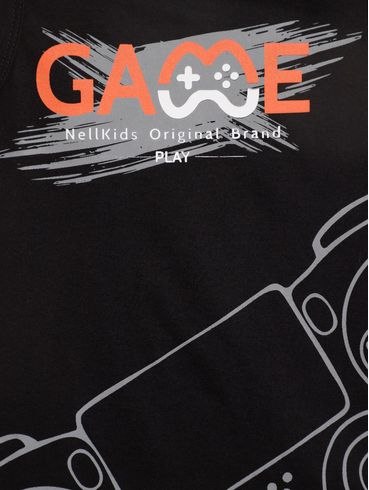 Camiseta Regata Infantil Para Menino - PRETO