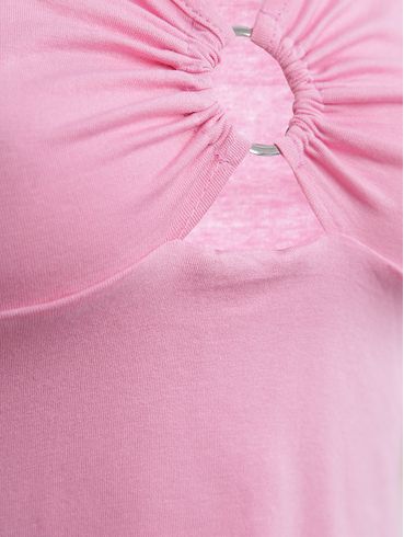 Blusa Manga Curta Feminina ROSA