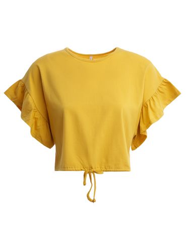 Blusa Manga Curta Feminina OCRE