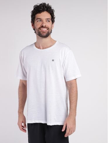 Camiseta Manga Curta Básica Masculina BRANCO