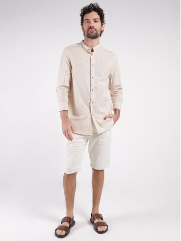 Camisa Manga Longa Masculina AREIA