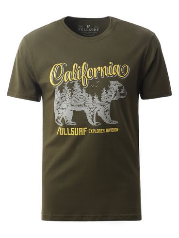 Camiseta Manga Curta Full Surf Masculina VERDE