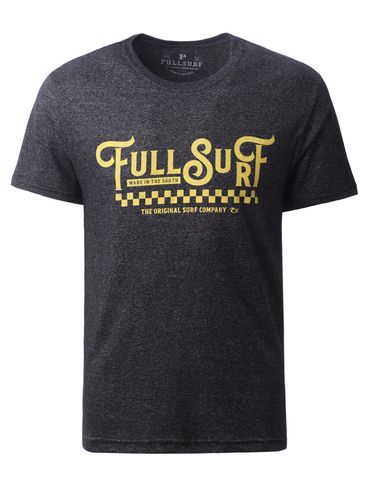 Camiseta Manga Curta Full Surf Masculina PRETO