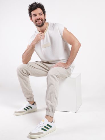 Camiseta Regata  Masculina BEGE