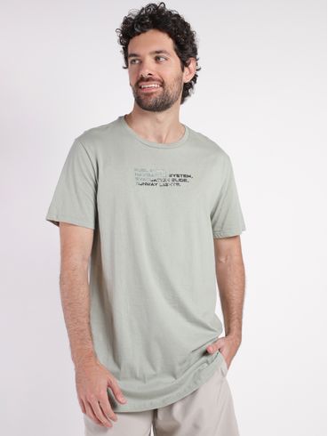 Camiseta Manga Curta Masculina VERDE CLARO