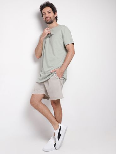 Camiseta Manga Curta Masculina VERDE CLARO