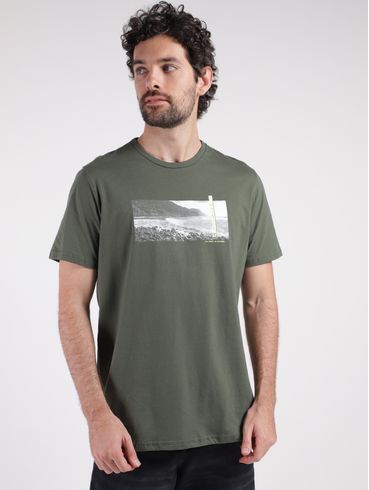 Camiseta Manga Curta Masculina VERDE