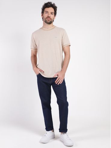 Camiseta Manga Curta Masculina BEGE