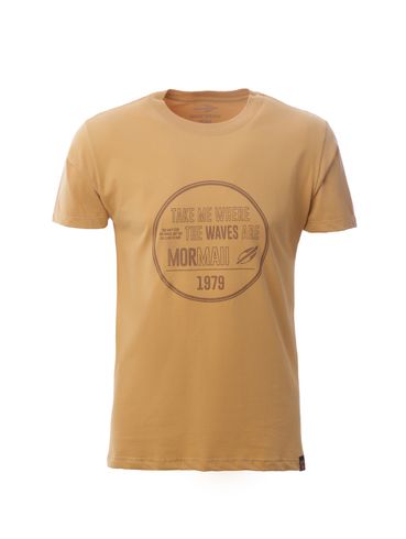 Camiseta Manga Curta Mormaii Masculina BEGE