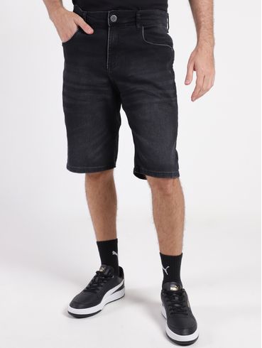 Bermuda Jeans Masulina PRETO